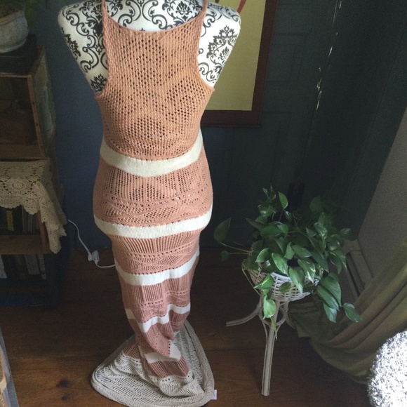 Anthropologie Boho Crocheted Maxi Dress by Hazel M - Picture 4 of 12